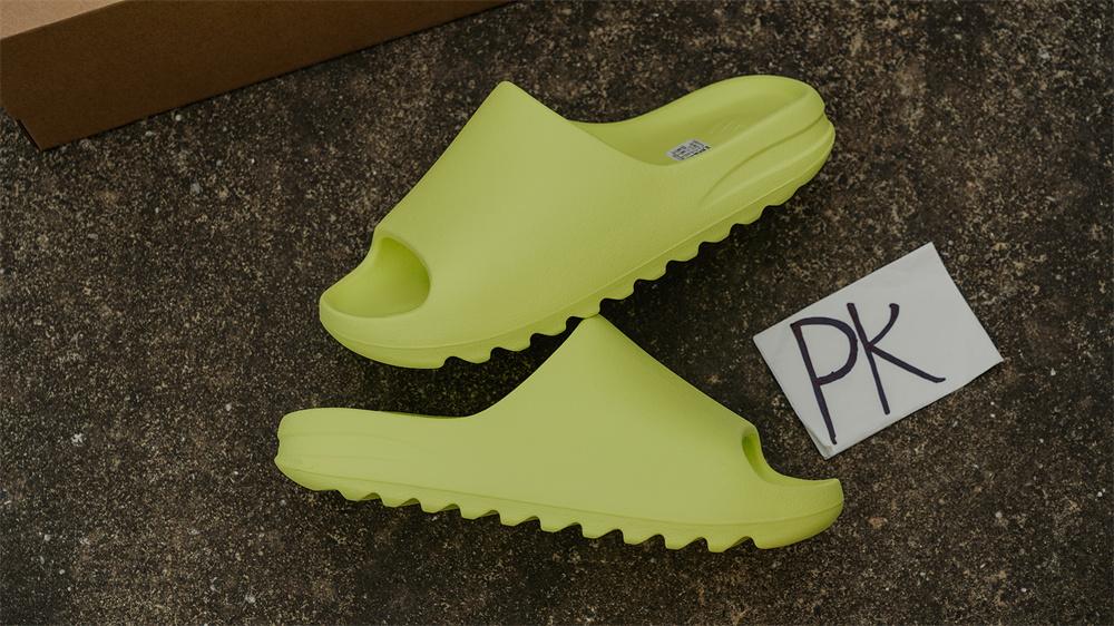 PK GOD adidas Yeezy Slide Glow Green Frosted RETAIL MATERIALS READY TO SHIP